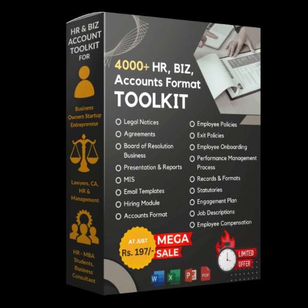 4000+ HR, BIZ, ACCOUNTS FORMAT TOOLKIT