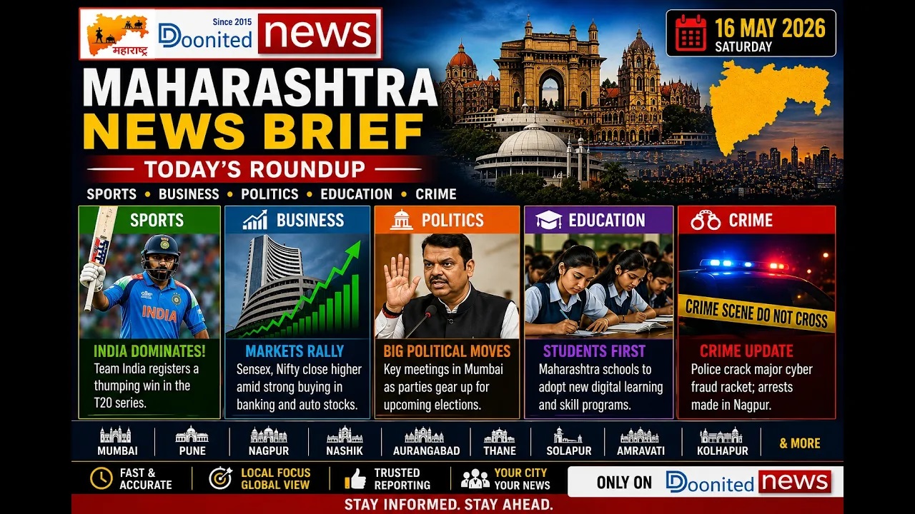 16 May 2026 Welcome to today’s Maharashtra News Brief – #doonitednews