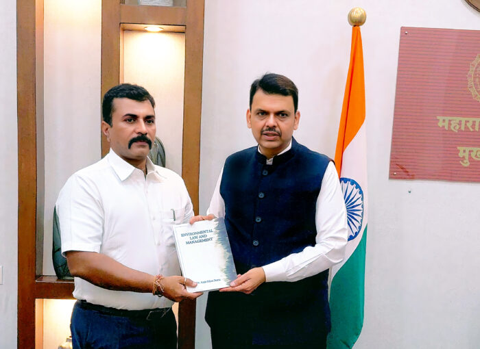 CM Fadnavis Unveils Environmental Law and Management Authored by Dr. Amit Bijon Dutta