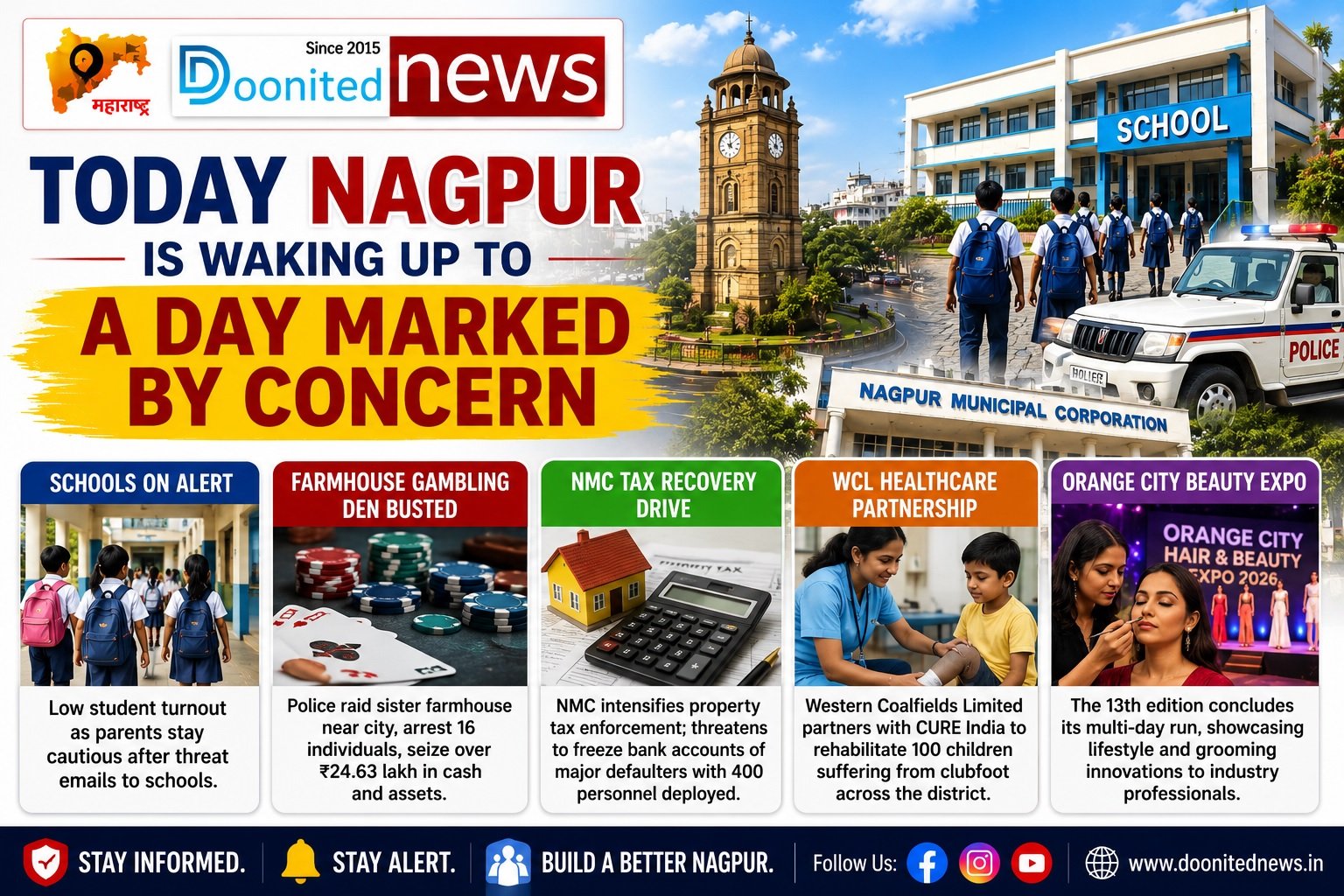 Today Nagpur is waking up to a day marked by concern, enforcement and a few encouraging developments.