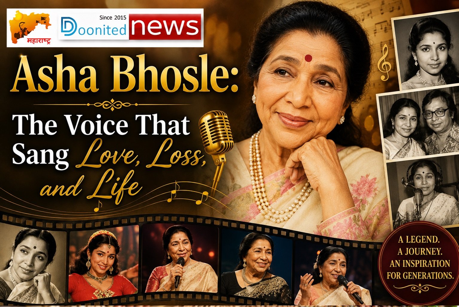 Asha Bhosle: The Maharashtrian Voice That Sang Through Love, Loss, and Life
