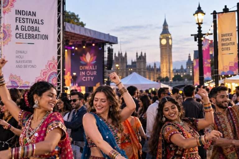 Indian Festivals Abroad: From Community Halls to Global Public Celebrations
