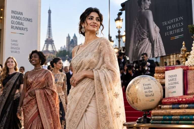 Global Saree Fashion: How India’s Six Yards Became a Global Style Statement
