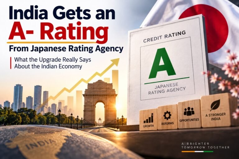 India Gets an A- Rating From Japanese Rating Agency