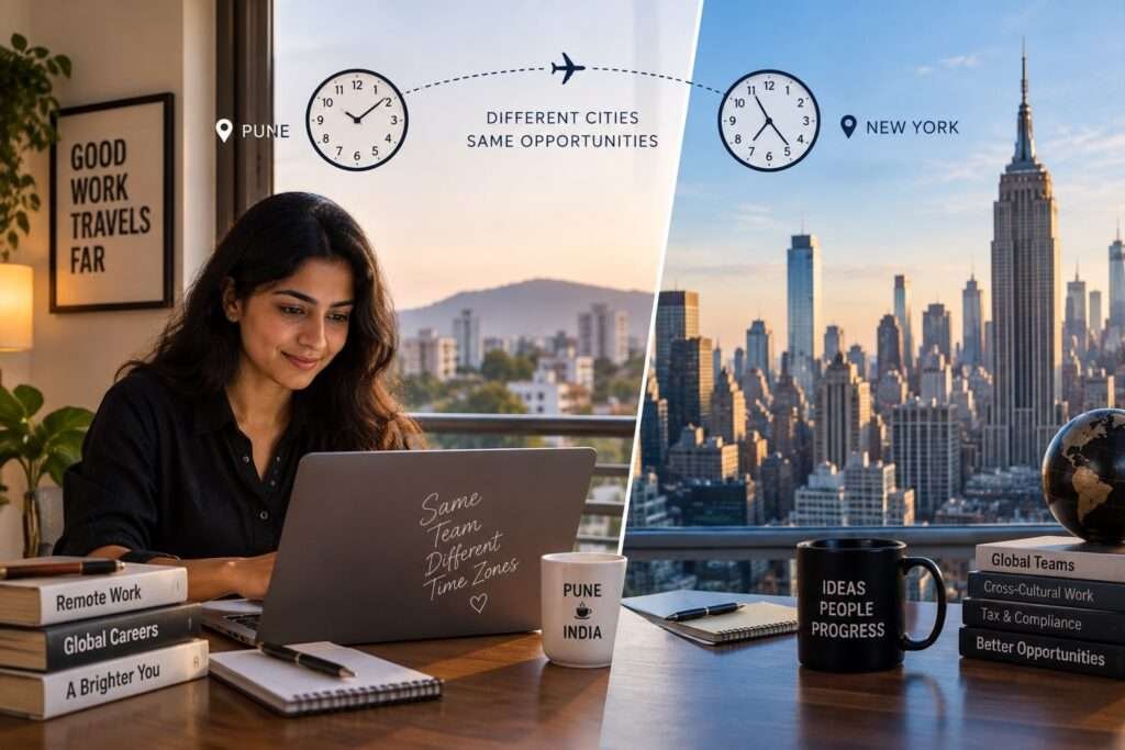 Working for a US Company From India: Pune–New York Time Zone Guide