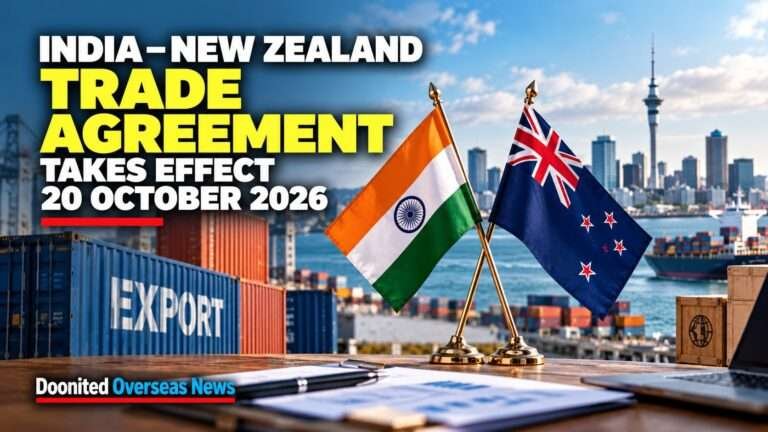 India–New Zealand FTA: Visa, Trade and Student Benefits